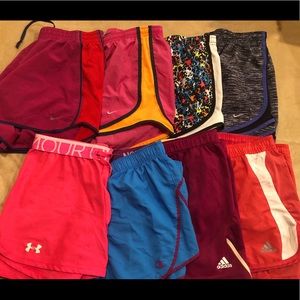BUNDLE of 8 athletic shorts size M!!!!